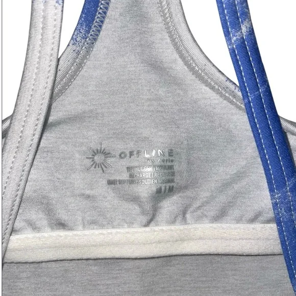 NWT Offline by Aerie KEEP IT 100 Fleece Shorts & Matching Sports Bra 2 Piece Set - Picture 9 of 9